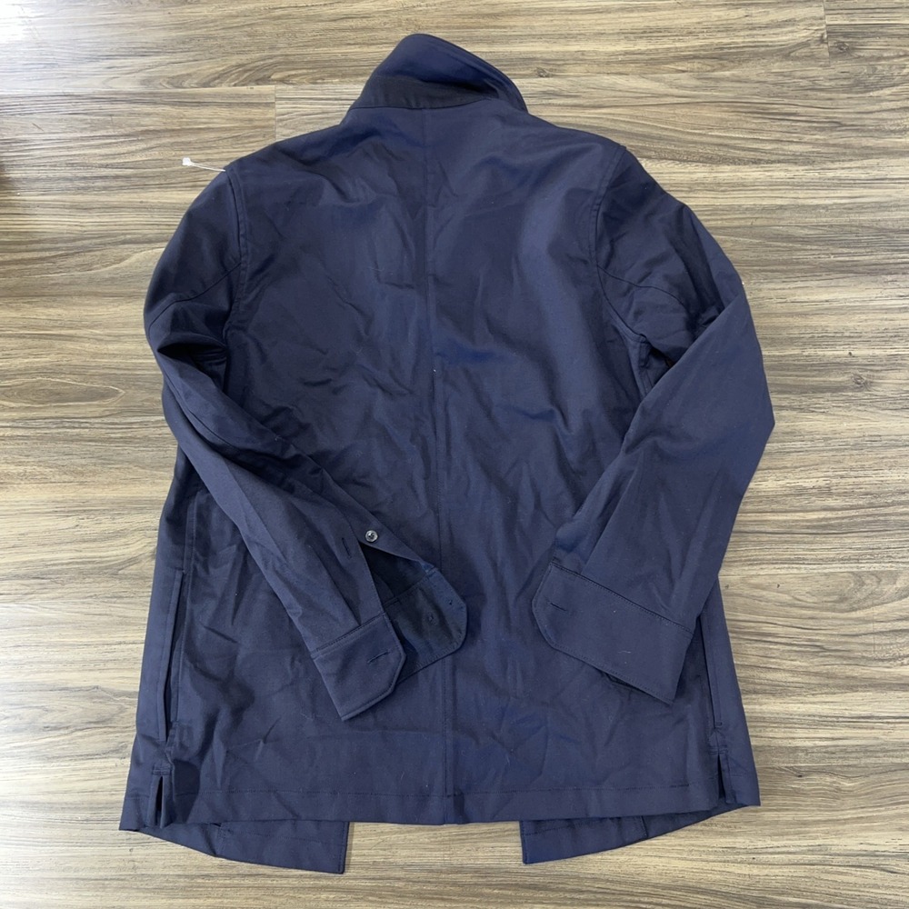 HART SCHAFFNER MARX  Navy Shirt Jacket Men's Sz S Wool Polyester Blend - Picture 6 of 6